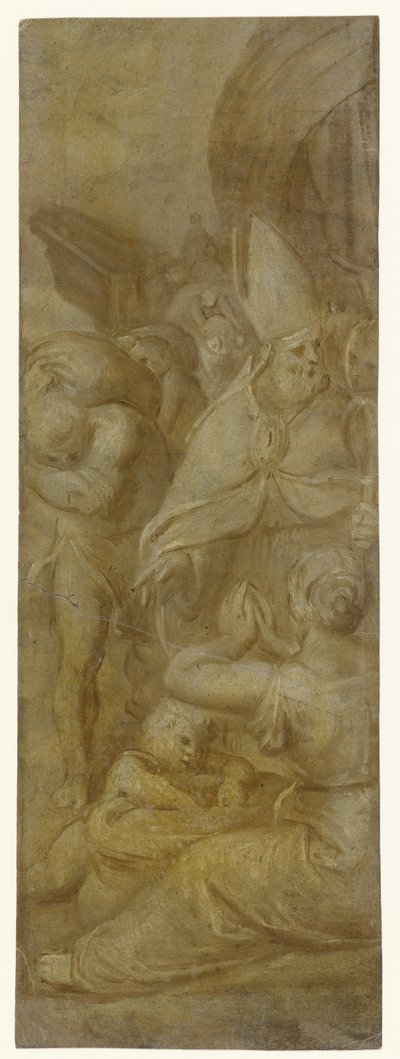 San Nicolás salva a la ciudad de Myra de la hambruna de Otto van Veen
