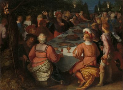 La conspiración de Julio Civilis y los batavos en una arboleda sagrada
La conspiración de Claudio Civilis y los batavos en el Schakerbos
una de una serie de doce sobre la insurrección de los bátavos contra los romanos de Otto van Veen