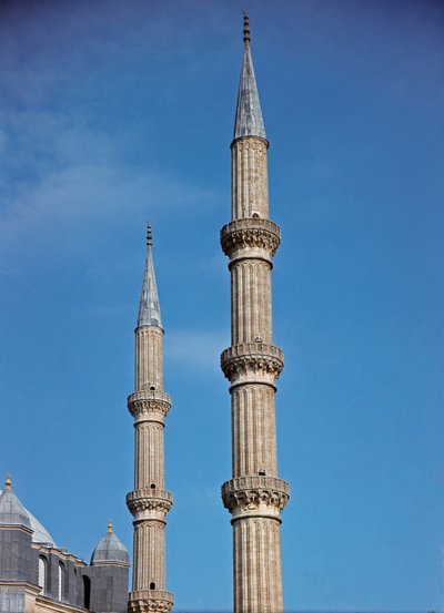 Detalle de los minaretes (1575) de Ottoman School