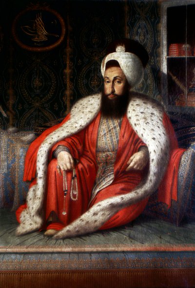 Imperio Otomano: Sultán Selim III en audiencia (1803) de Ottoman School