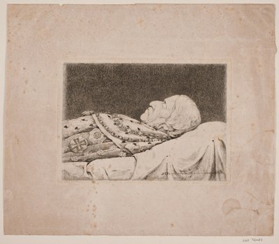 Federico VI en el lecho de muerte de P.C. Skovgaard