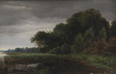 Clima despejado después de una tormenta en el lago Gurre de P.C. Skovgaard