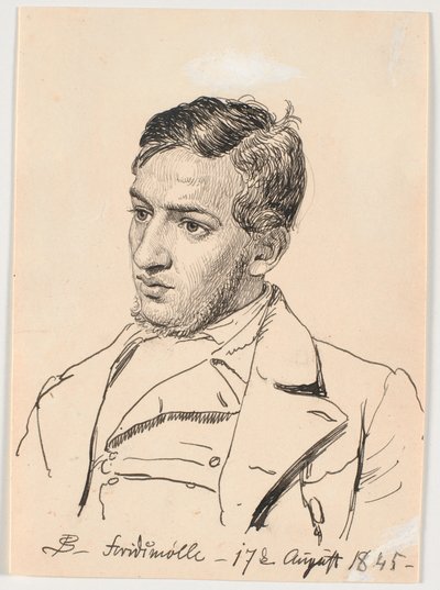 Retrato del pintor Carlo Dalgas de P.C. Skovgaard