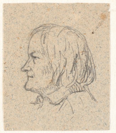 Retrato de perfil de Thorvaldsen de P.C. Skovgaard