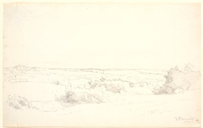 Vista sobre un paisaje ondulado de P.C. Skovgaard