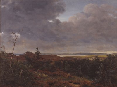 Vista de Frederiksværk desde el bosque de Tisvilde, Norte de Zelanda de P.C. Skovgaard