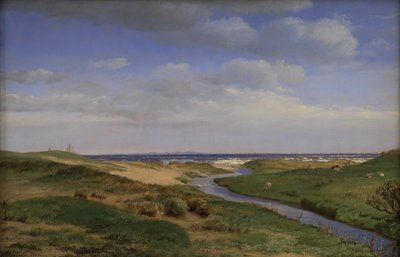Vista de la costa norte de Zelanda en Dronningmølle de P.C. Skovgaard