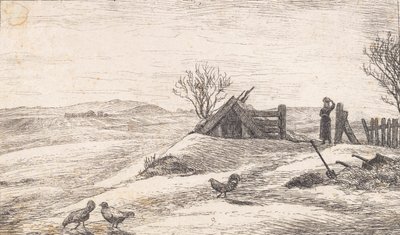 Paisaje de invierno en Vejby de P.C. Skovgaard