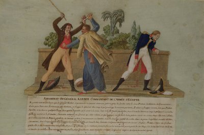 El asesinato del General Kleber por un fanático, 14 de junio de 1800 de P. A. and J.B. Lesueur