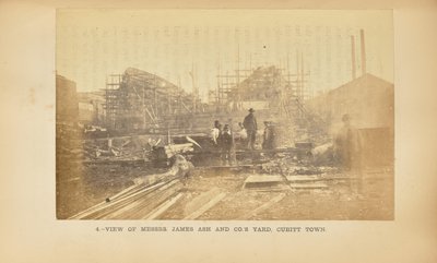 Astillero de Messrs. James Ash and Co., Cubitt Town, Millwall: Vista interior de P. Barry