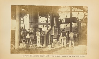 Fábrica de los Sres. Penn e Hijo, Greenwich y Deptford: La forja de chatarra de P. Barry
