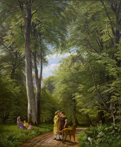 Hayedo en mayo. Motivo de Iselingen. de P. C. Skovgaard