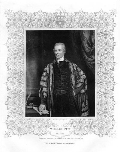 William Pitt, el Joven, político británico y Primer Ministro, siglo XIX de P. Lightfoot