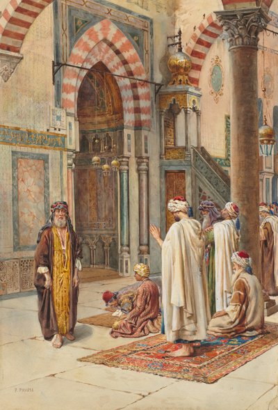 Musulmanes en Oración, finales del siglo XIX-principios del siglo XX de P. Pavesi