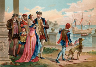 Tycho Brahe dejando Uraniborg de P. Ros