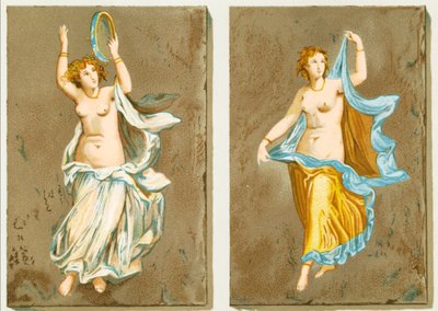 Bailarinas de una pintura pompeyana de P. Sellier