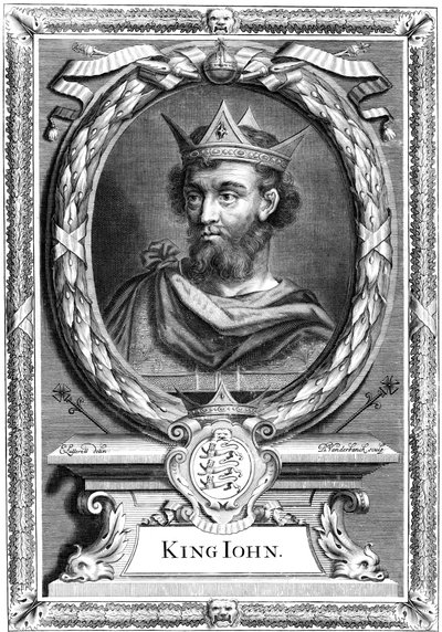 Rey Juan de Inglaterra, siglo XVII de P. Vanderbanck