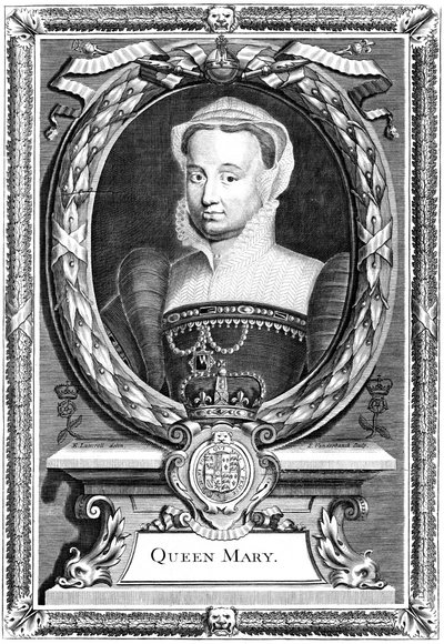 Reina María I de Inglaterra, siglo XIX de P. Vanderbanck
