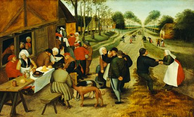 Campesinos en una posada al borde del camino de P. the Younger Brueghel