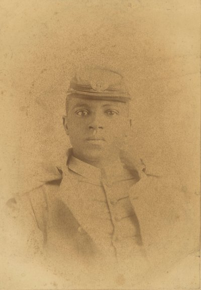 Tarjeta de Gabinete del Coronel Charles Young como Cadete en West Point de Pach Bros
