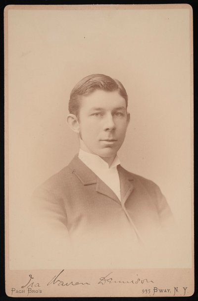Retrato de Ira Warren Dennison, Entre 1891 y 1893 de Pach Bros