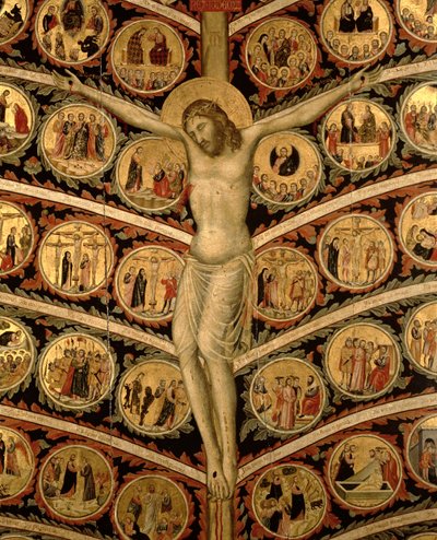 El árbol de la vida (detalle) de Pacino di Buonaguida