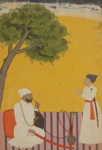 Retrato de un príncipe, Jammu, Cachemira, 1760 de Pahari School