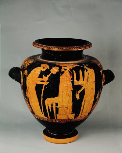 Festival de Dionysos con dos mujeres acólitas ... de Painter Eupolis