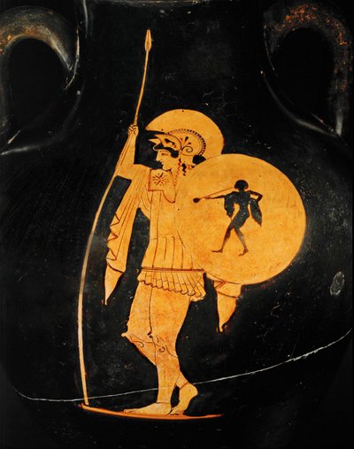 Guerrero de armas y armadura ... (terracota) de Painter Flying Angel