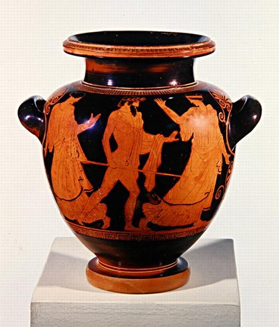 Stamnos de Figuras Rojas Ático de Painter of the Birth of Athena