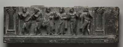 Relieve bacanal, Pakistán, Gandhara, área de Buner, período Kushan temprano (AD 1-320) (esquisto) de Pakistani School
