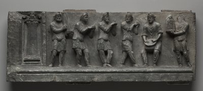 Relieve bacanal, Pakistán, Gandhara, área de Buner, período Kushan temprano (AD 1-320) (esquisto) de Pakistani School