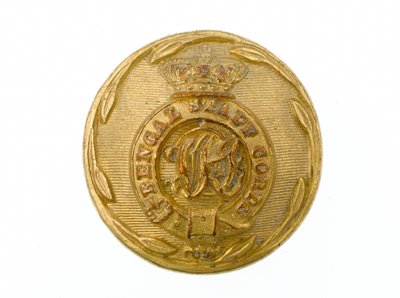 Botón, Cuerpo de Estado Mayor de Bengala, 1876-1891 de Pakistani School