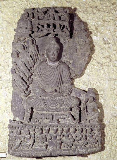 Buda sentado en meditación, siglo I-IV de Pakistani School