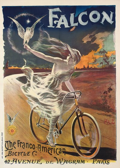 Cartel publicitario de bicicletas Falcon de Pal
