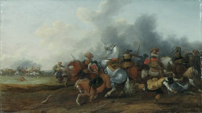 Una escaramuza de caballería, 1632 de Palamedes Palamedesz