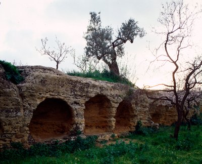 Vista de la necrópolis paleocristiana, siglo IV de Paleo Christian