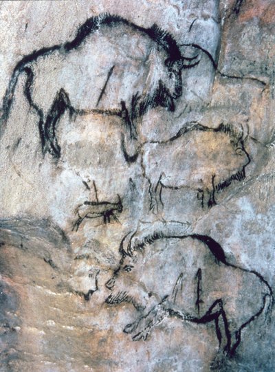 Bisonte herido, Magdaleniense (pintura rupestre) de Paleolithic Paleolithic