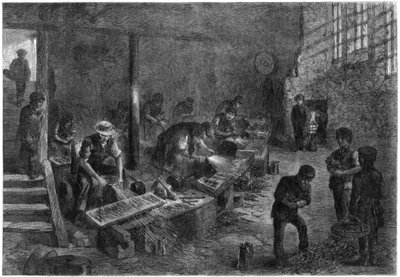 Casco de los afiladores de tenedores, fabricantes de acero de Sheffield, 1866 de Palmer