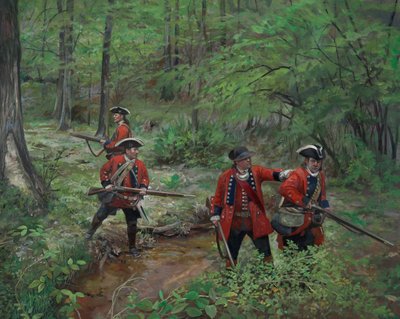 60th Regiment of Foot Royal Americans, 2013 (óleo sobre lienzo). de Pamela Patrick White