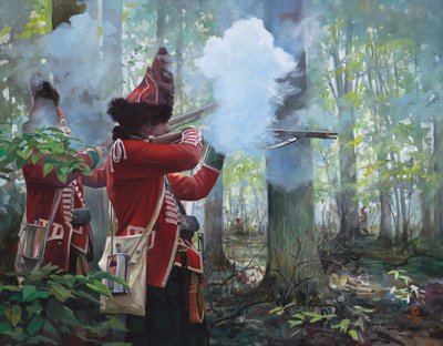 77º Highlanders, 2017 (óleo sobre lienzo) de Pamela Patrick White