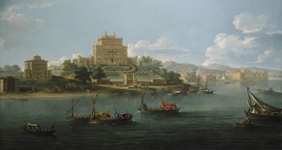 Vista de la Villa Costaguti y Villa Pamphilj entre Anzio y Nettuno de Paolo Anesi