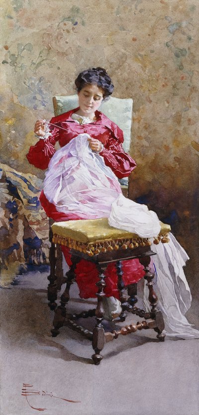 Mujeres en un interior de Paolo Bedini