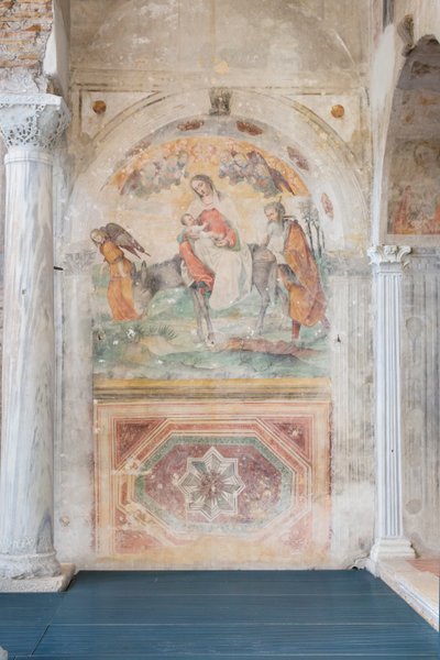 Fresco de la iglesia altomedieval de san Salvatore, complejo museístico de santa Giulia, Brescia (fresco) de Paolo Caylina