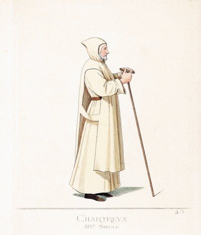 Traje de clérigo: un monje cartujo, orden de San Bruno de Paolo Mercuri
