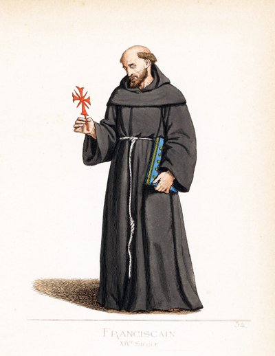 Traje de clérigo: un monje franciscano de Paolo Mercuri