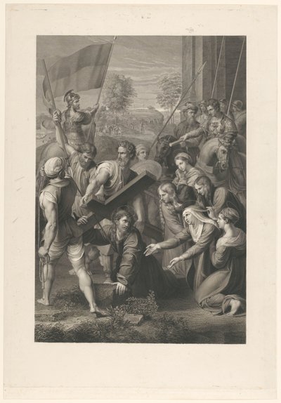 Cristo sucumbe al peso de la cruz de Paolo Toschi