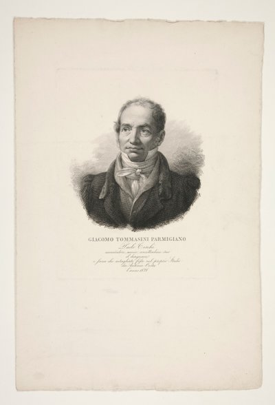 Retrato de Giacomo Tommasini parmesano de Paolo Toschi