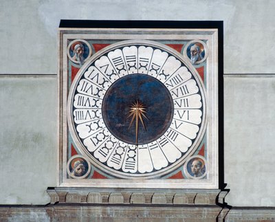 Esfera del reloj con cabezas de profetas de Paolo Uccello