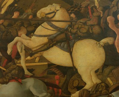Detalle de Niccolo da Tolentino, de la Batalla de San Romano en 1432, c.1456 de Paolo Uccello